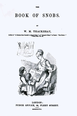 The Book of Snobs by W. M. Thackeray